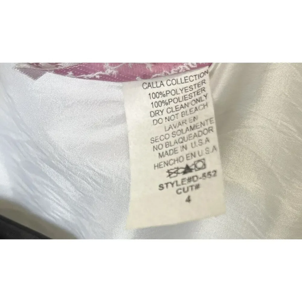 Sophia Young | Girls White Flowered Sleeveless Party Dress Ball Gown Size 4